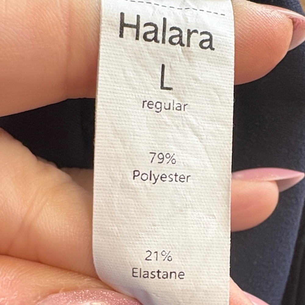 HALARA Flare Leggings Size Large Navy Blue - Picture 3 of 5